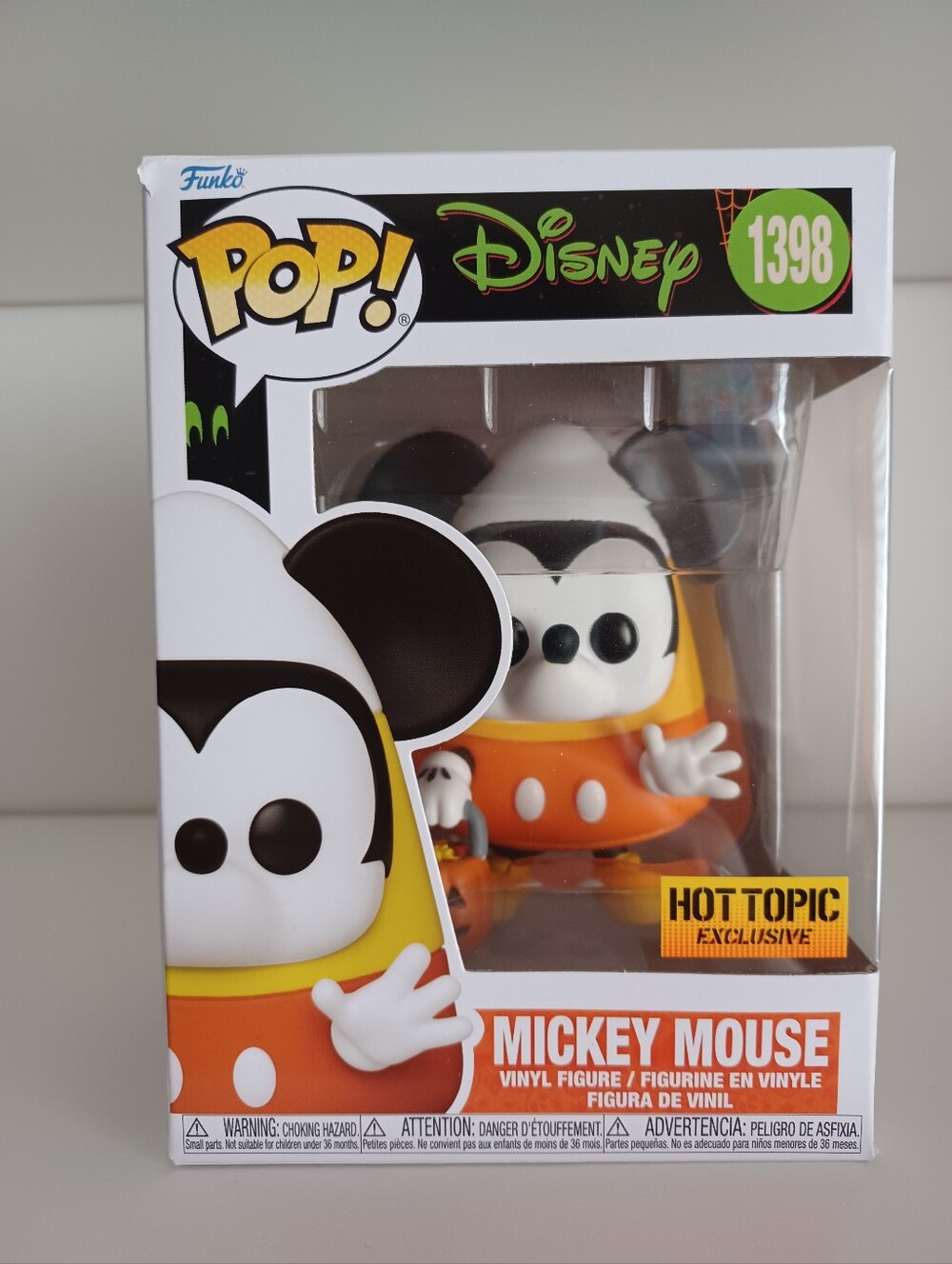 Disney Mickey Mouse In Candy Corn Costume 1398 Halloween Vinyl Figure Funko Pop